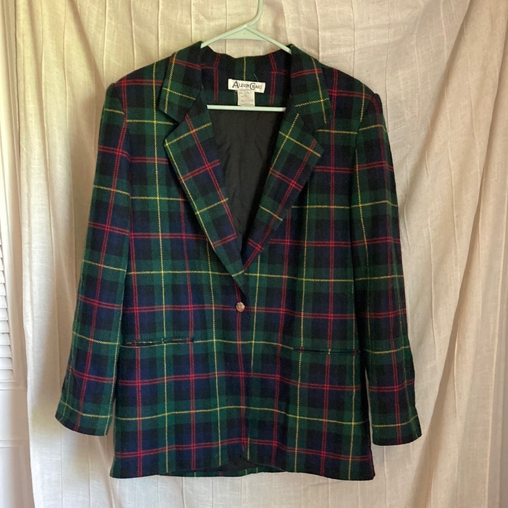 Vintage Alison Craig for Women Plaid Sports Coat Size 10